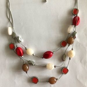 Triple rope necklace